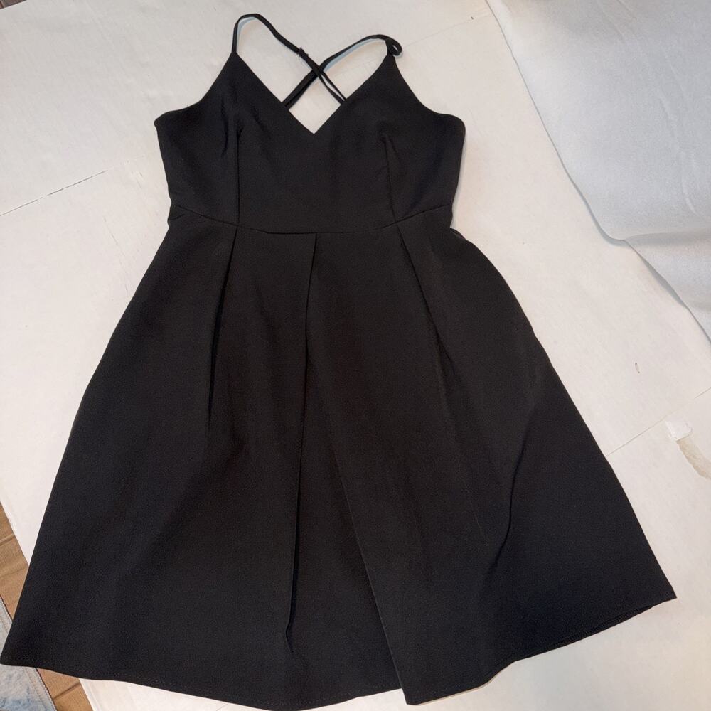 Glory Sunshine Women's V Neck Spaghetti Straps Dress Small
